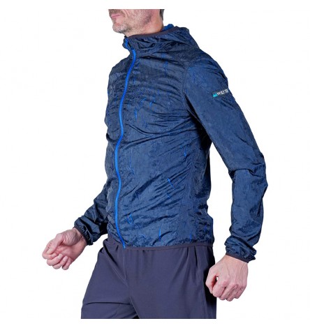 Giacca con Cappuccio Lava Nera/Blu Uomo