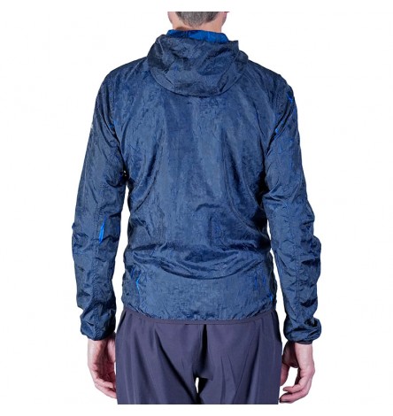 Giacca con Cappuccio Lava Nera/Blu Uomo