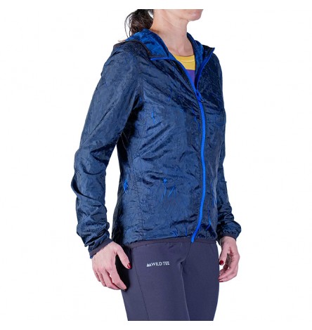 Giacca con Cappuccio Lava Nera/Blu Donna