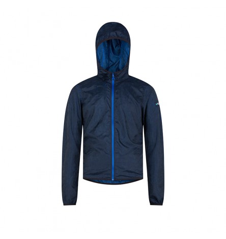 Giacca con Cappuccio Lava Nera/Blu Uomo