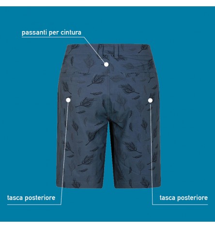 Zion Pantaloncino Cargo Uomo Grigio/Pino