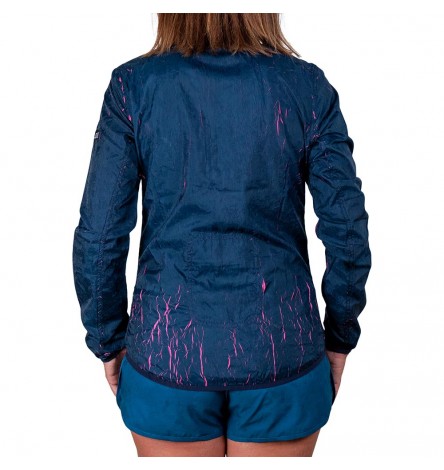 Giacca antivento Lava Blu/Fucsia Donna