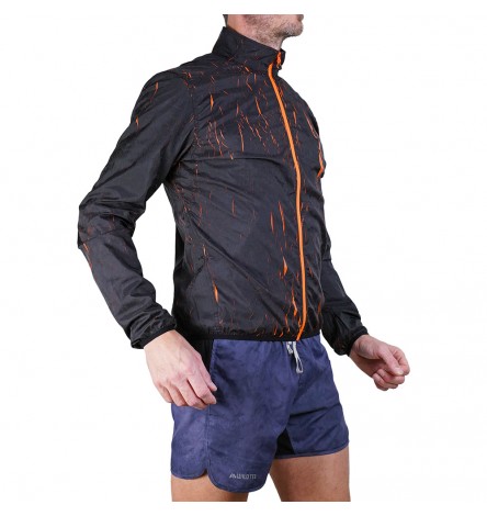 Lava Giacca Nera/Arancione Uomo