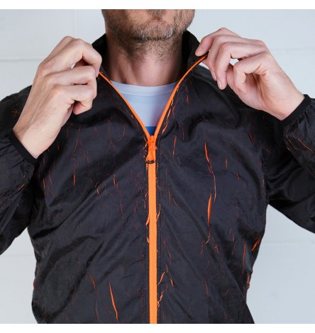 Lava Giacca Nera/Arancione Uomo