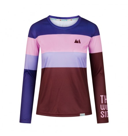 Color Block Lilac Long Sleeve Women