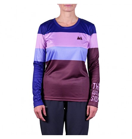 Color Block Lilac Long Sleeve Women