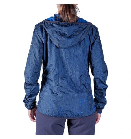 Windbreaker Hoodie Lava Black/Blue Women