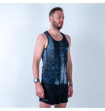 Race Black LED Men Singlet