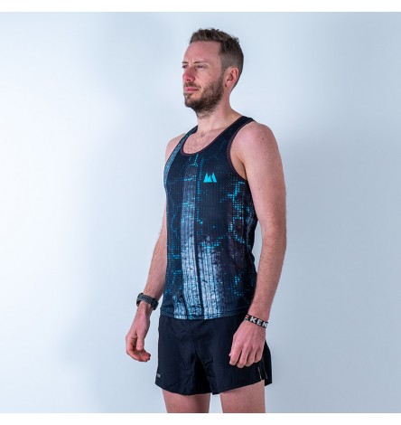 Race Black LED Men Singlet