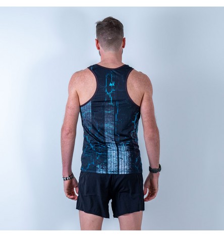 Race Black LED Men Singlet