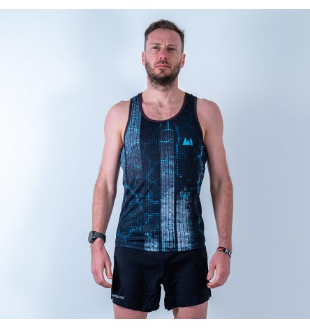 Race Black LED Men Singlet