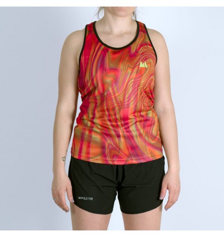 Hologram Orange Women Tank Top