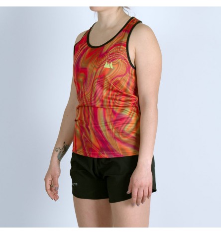 Hologram Orange Women Tank Top