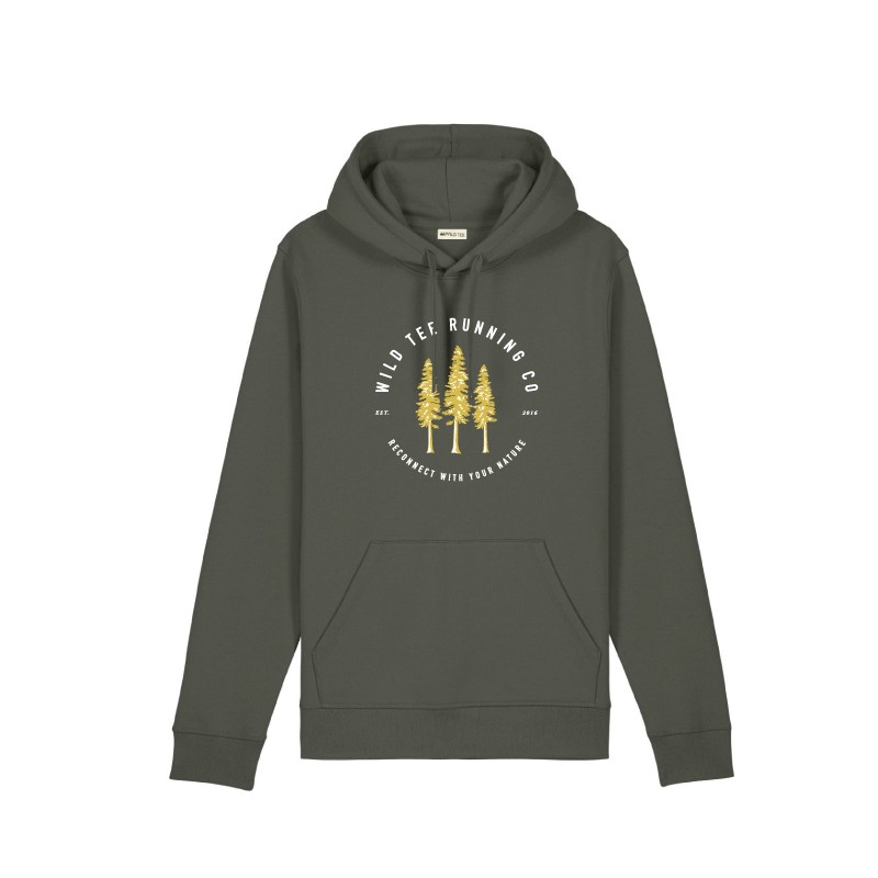 Reconnect with Your Nature Hoodie Khaki Unisex