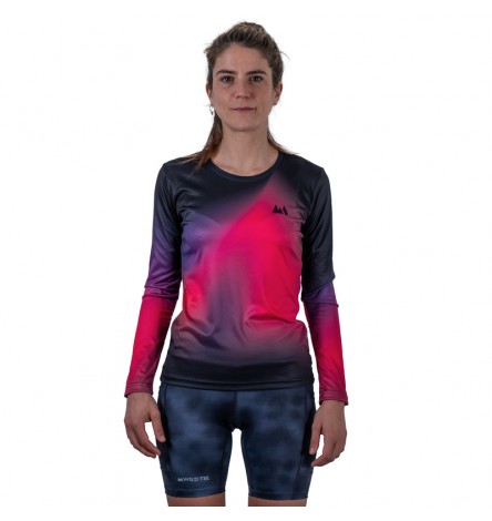 Gradient Fuchsia Long Sleeve Women