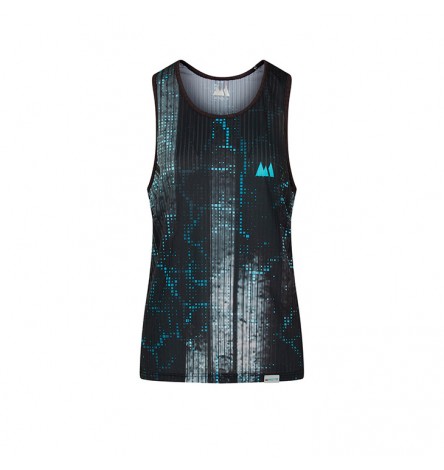 Race Black LED Men Singlet