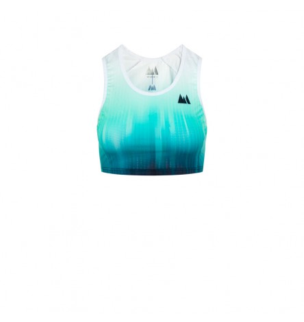 Race Teal Women Crop Top