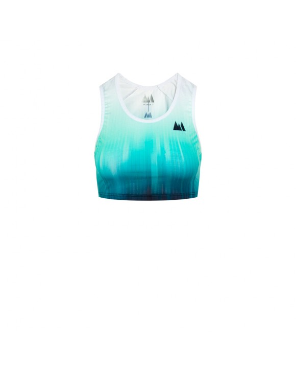 Race Teal Women Crop Top