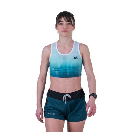 Race Teal Women Crop Top