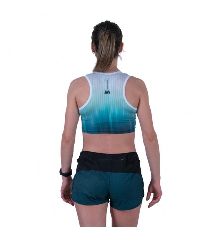 Race Teal Women Crop Top