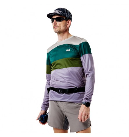 Color Block Fallen Rock Men Long Sleeve