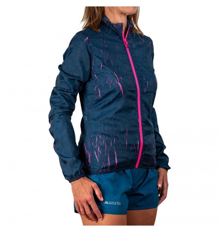 Windbreaker Jacket Lava Blue/Fuchsia Women