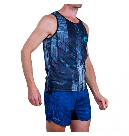 Black LED Men Singlet