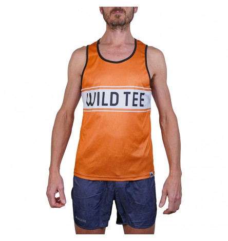 Old School Orange Men Singlet