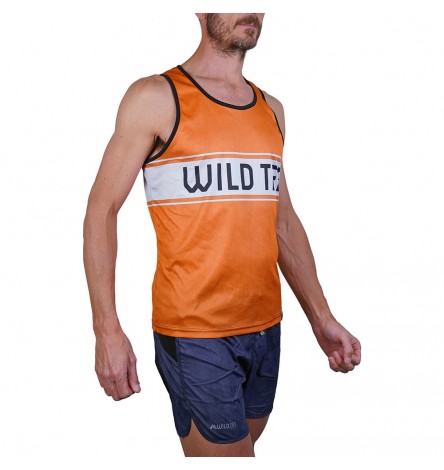 Old School Orange Men Singlet