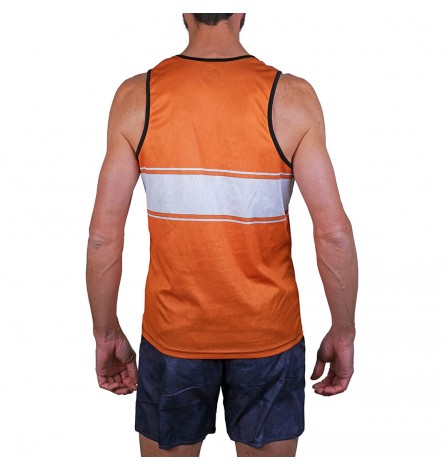 Old School Orange Men Singlet