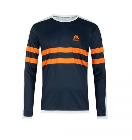 Color Stripes Orange Men Long Sleeve